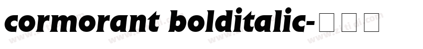 cormorant bolditalic字体转换